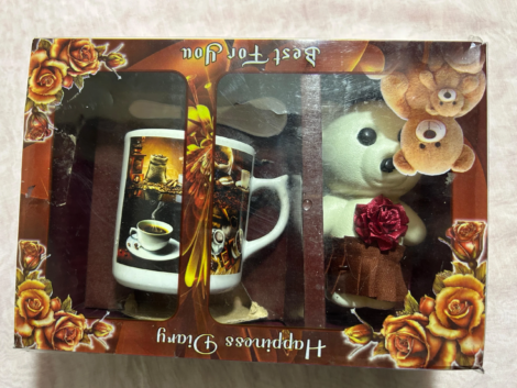Teddy bear with mug-cute gift set